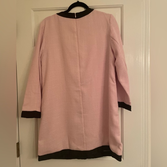 NWOT Women’s Pink V Neck Tweed Dress Size Small - Picture 3 of 4
